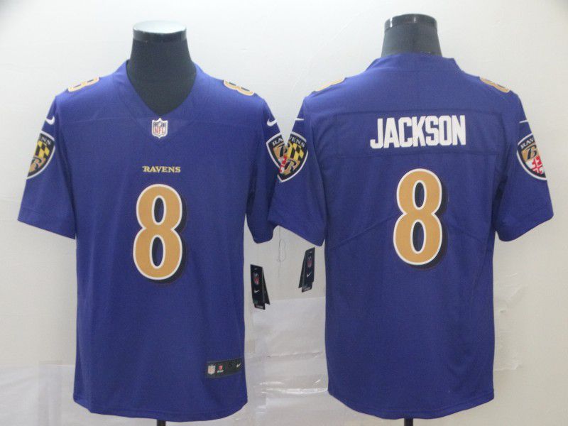 Men Baltimore Ravens #8 Jackson Purple Nike Vapor Untouchable Limited Playe NFL Jerseys->baltimore ravens->NFL Jersey